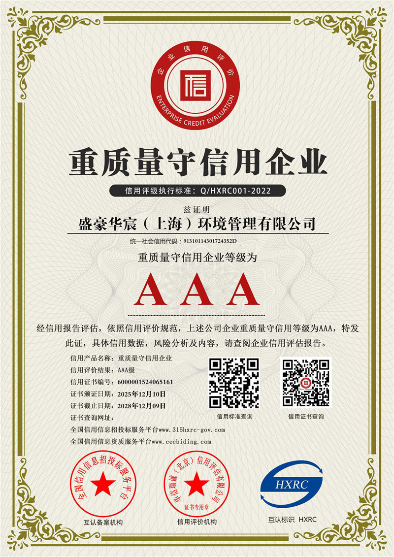 AAA重質(zhì)量守信用企